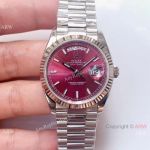 (EW)Swiss 3255 Rolex Day-Date 36mm Watch Stainless Steel Presidential Red Dial_th.jpg
